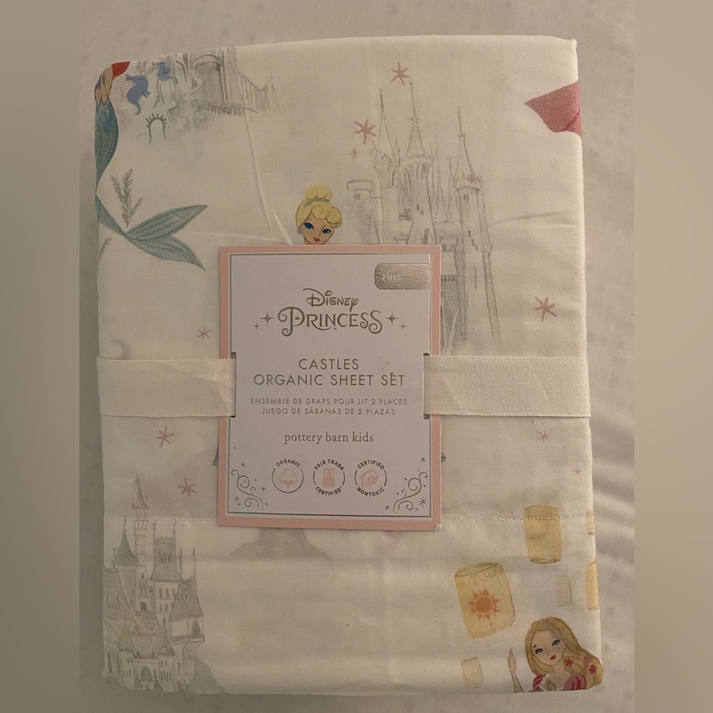 Pottery Barn Kids Princess Castles Full Sheet Set